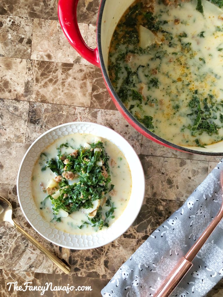 Fancy Navajo Recipe: Sausage, Potato, and Kale Soup - TheFancyNavajo