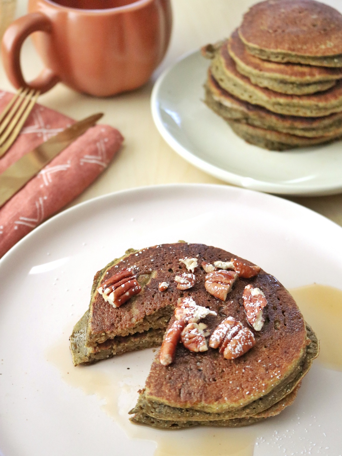 Fancy Navajo – Blue Corn Pumpkin Pancakes Recipe - TheFancyNavajo